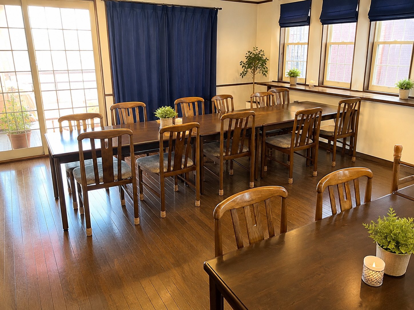 CENTRALの広い食堂
